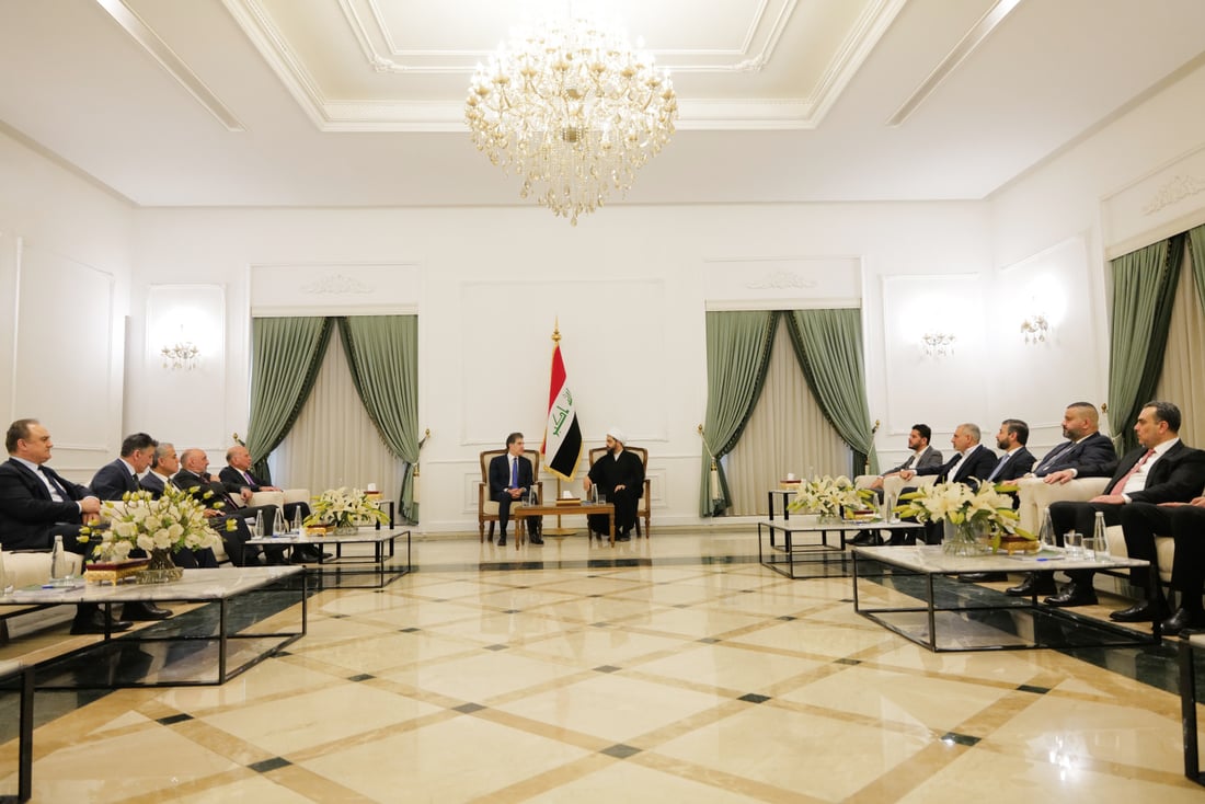 نيجيرفان بارزاني والخزعلي يؤكدان أهمية التفاهم لتجاوز عقبات تشكيل الحكومة