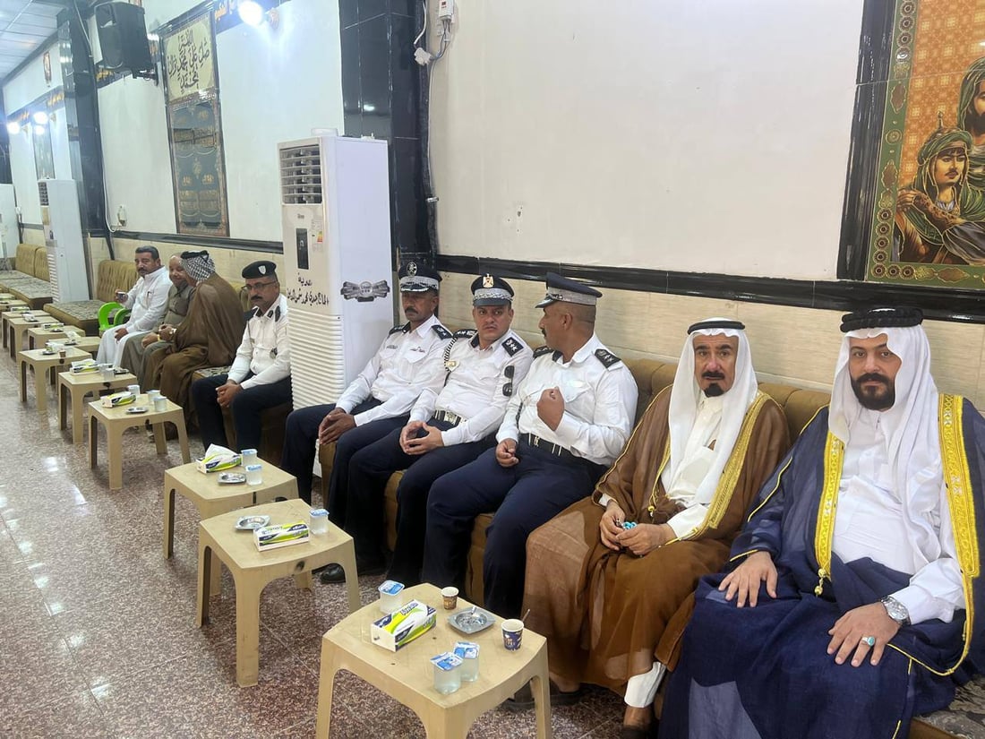 صور: حسين علاوي يرافق ضباط الجيش لتقديم التعازي إلى عائلة المقدم ليث الحيالي
