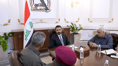 الفياض يبلغ الزيدي: ملتزمون بتنفيذ توجيهاتك لحماية أرواح الحشد