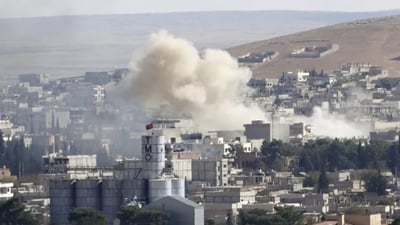 “درۆنی توركیا گوندەكانی كۆبانێی بۆردومان كرد و بەردەوامیشە”