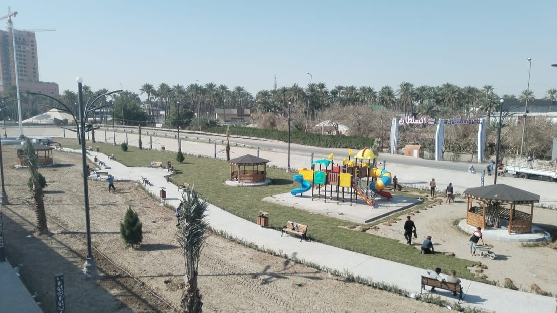 تحت جسر الجادرية.. المتنزه الجديد جاهز لاستقبالكم والنافورة الراقصة قريباً (صور)