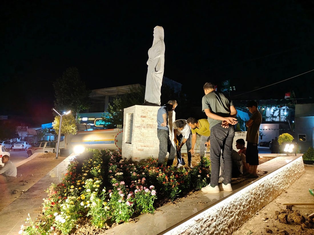 له‌ هەریر رێکخستنەوە و  نۆژەنکردنەوە بۆ پەیکه‌ری خانزاد میری سۆران كرا