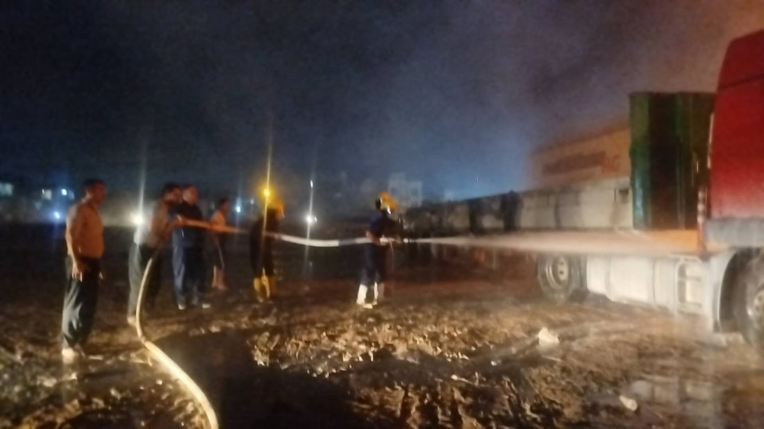لە کەلار سێ بارهەڵگر ئاگریان گرت و سووتان