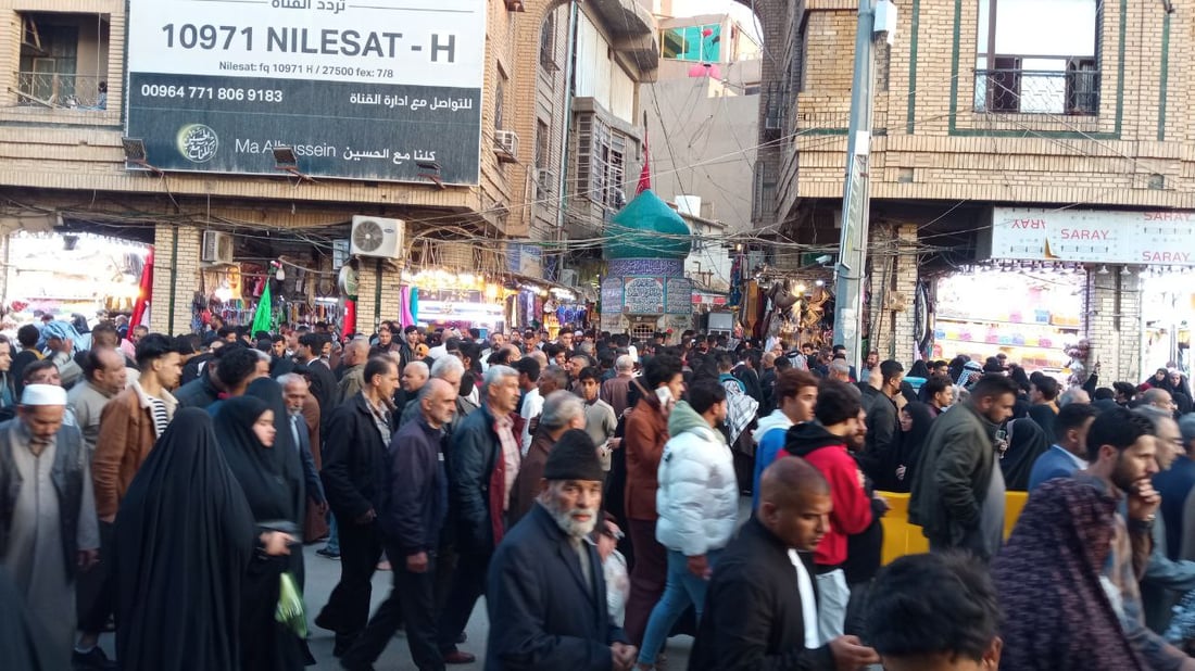 صور من شعبانية كربلاء اليوم: المدينة القديمة امتلأت والطعام في كل مكان