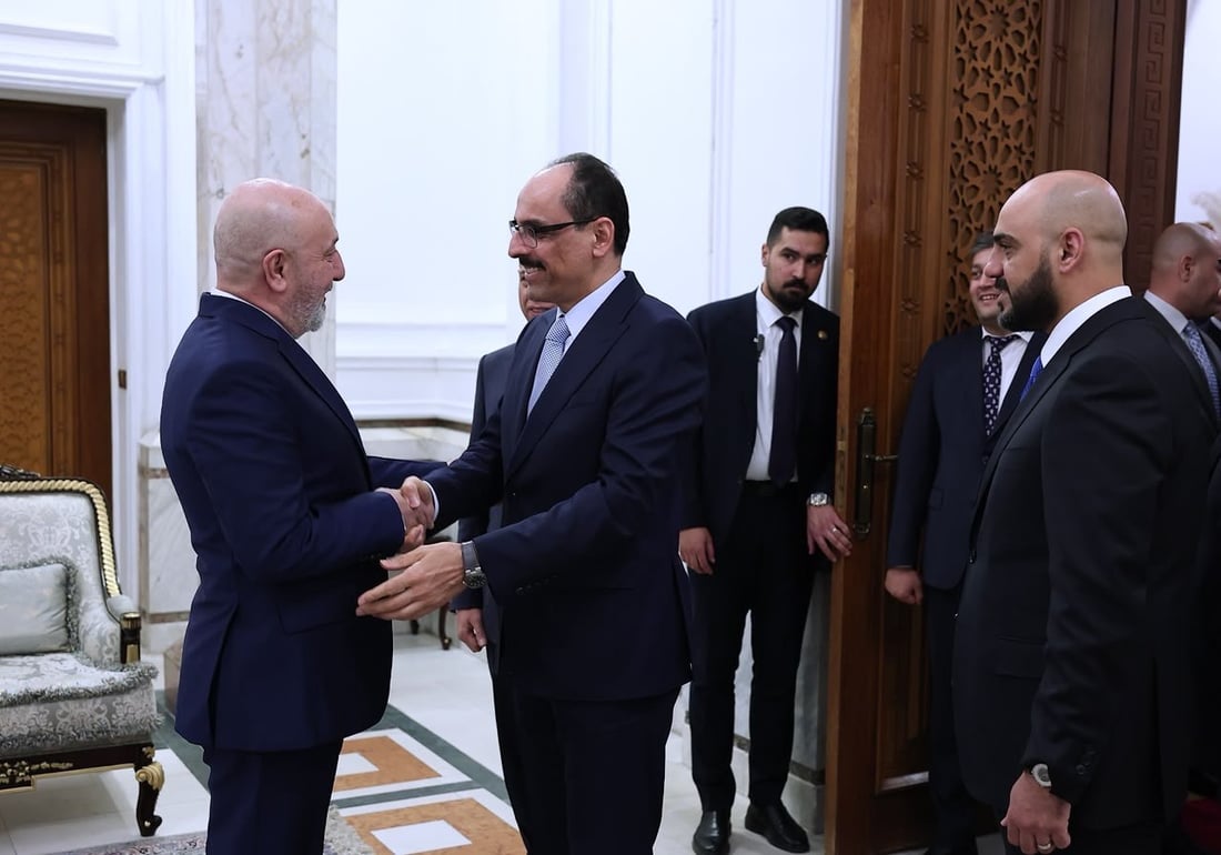 رئيس مخابرات تركيا في قصر بغداد.. آميدي وقالن يناقشان التعاون بحضور الشطري