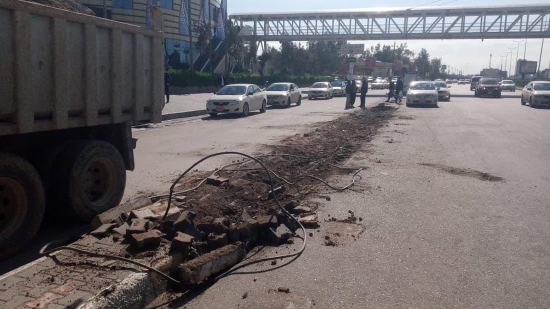 دورگەیەکی ناوەندی شەقامی 100 مەتری هەولێر لابرا