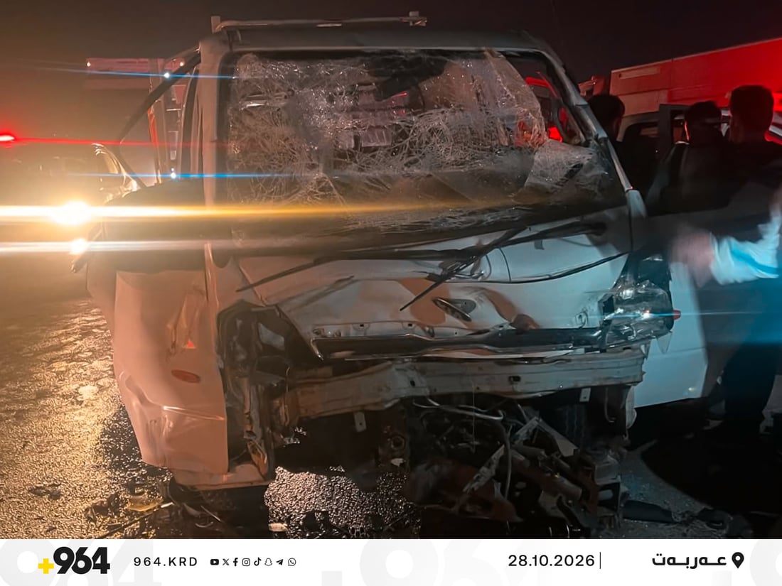کیایەکی دوو تەنی چووەژێر بارهەڵگرێكی ئێرانی و سێ کەس برینداربوون