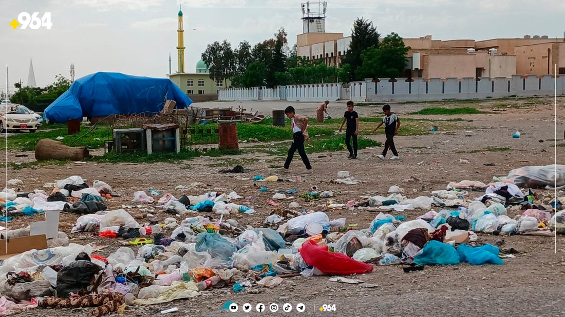 گۆڕەپانێک لە قەزای بنەسڵاوە بوەتە زبڵدان