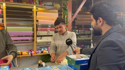 گوڵفرۆشەکانی عەنکاوە سەرقاڵی ئامادەکردنی دیارییەکانن بۆ بابەنوئێل