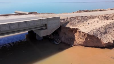 إغلاق طريق حمرين بالكامل بعد انهيارات مقلقة في أطول جسور العراق (فيديو)