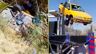 Car plunges into Basra river, killing driver and two children