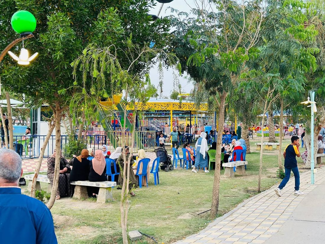 “تعالوا إلى الرمادي.. الأجواء رائعة”.. ملاهي السندباد عيد للكبار والصغار (صور)