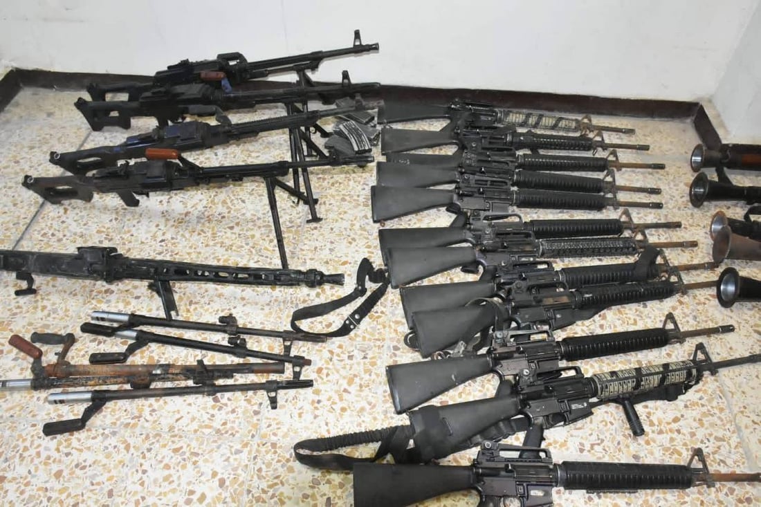 صور: الاستخبارات تداهم مقر “أبو درع” في مدينة الصدر وتصادر قاذفات وبيكيسيات