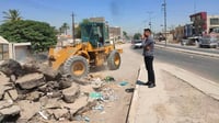 صور: مواطن يحرج دوائر الزعفرانية بافتتاح شارع مغلق.. رف