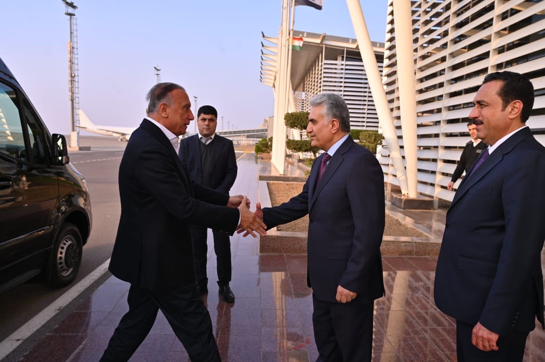 مصطفى الكاظمي يصل إلى أربيل