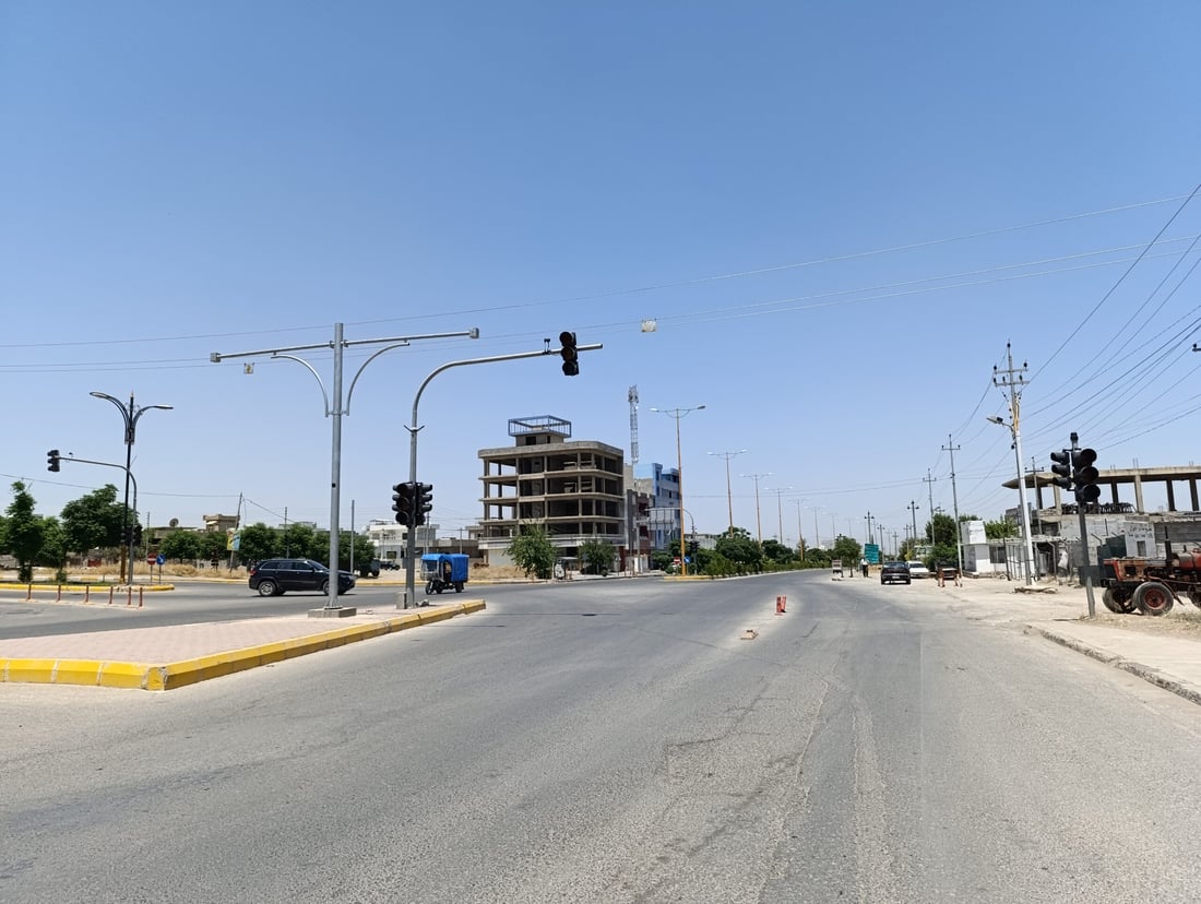 ترافیكلایتى شه‌قامى ده‌روازه‌ى سه‌ره‌كى هه‌ڵه‌بجه‌ له‌كاركه‌وتووه‌