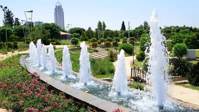 نافورەکانى ناو شارى هەولێر پاککرانەوە