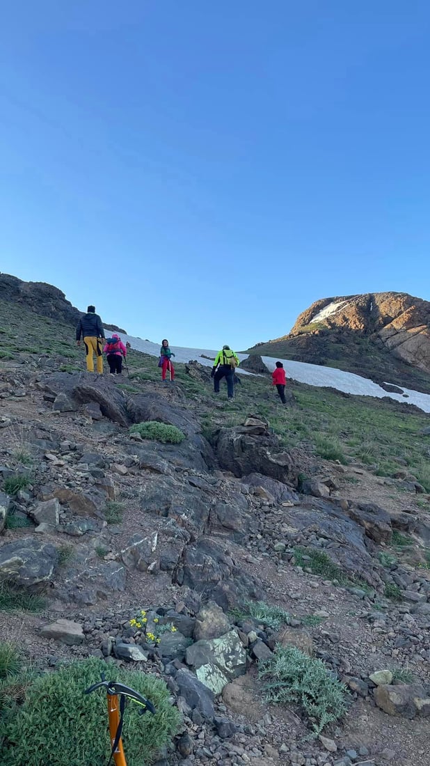 ژنانی کۆیە شەوێک لەسەر چیای هەڵگورد مانەوە