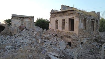 ماڵەکەی مەجید پاشای بابان بەشێکی زۆری رووخاوە و نۆژەنکردنەوەی قورس بووە