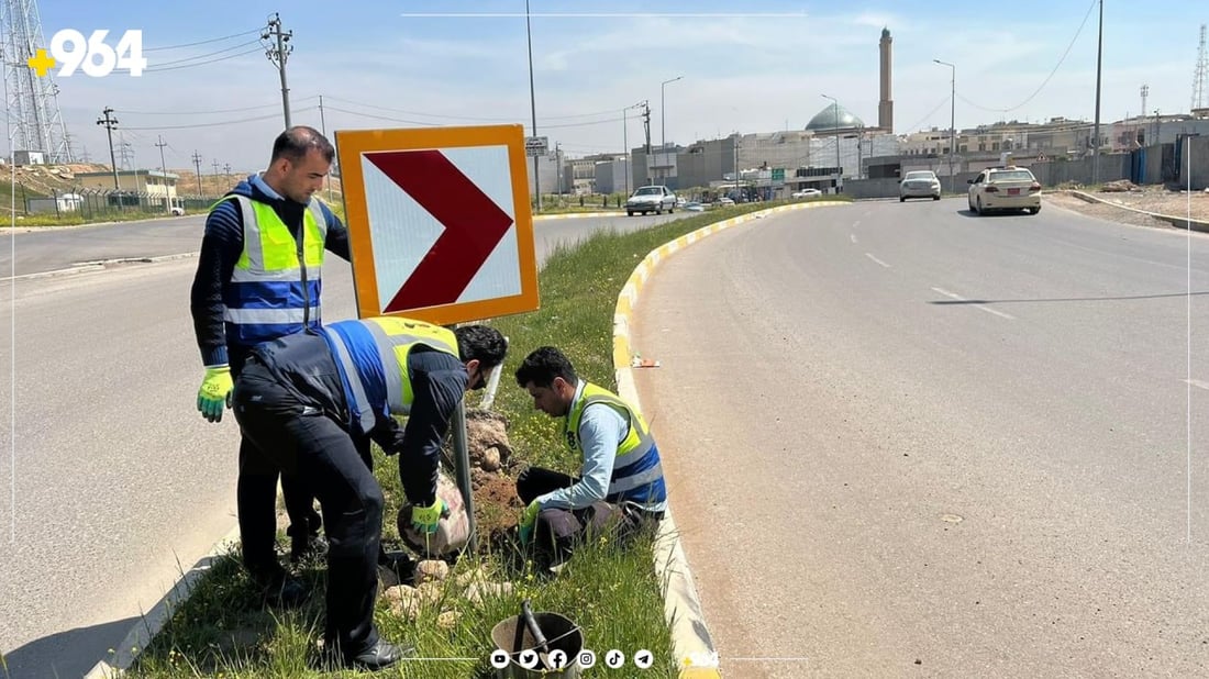 هێماکانی هاتوچۆی هەولێر نوێدەکرێنەوە