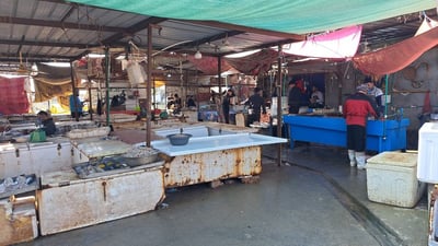 مرسى النقعة بلا سمك عراقي بسبب العواصف والأمطار