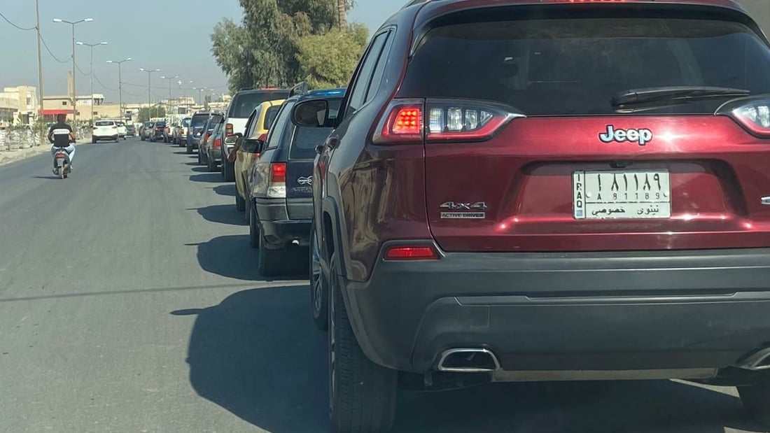برقيات حكومية متأخرة تخلق أزمة وقود جديدة في الموصل (صور)