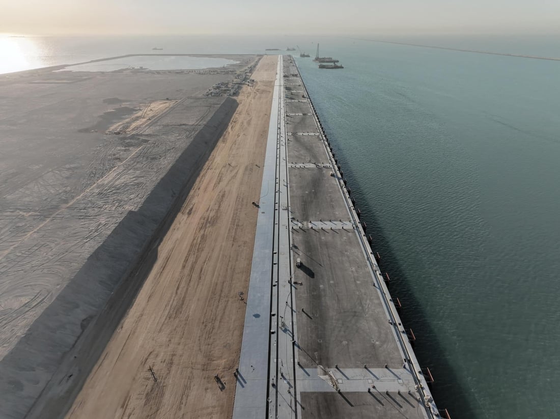 هەر پێنج ناوچەی کۆنتێنەرەکان لە بەندەری فاو تەواو کران