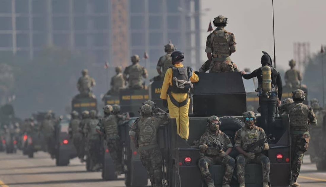 صور من ساحة الاحتفالات في بغداد: استعراض عسكري بالذكرى 103 لتأسيس الجيش