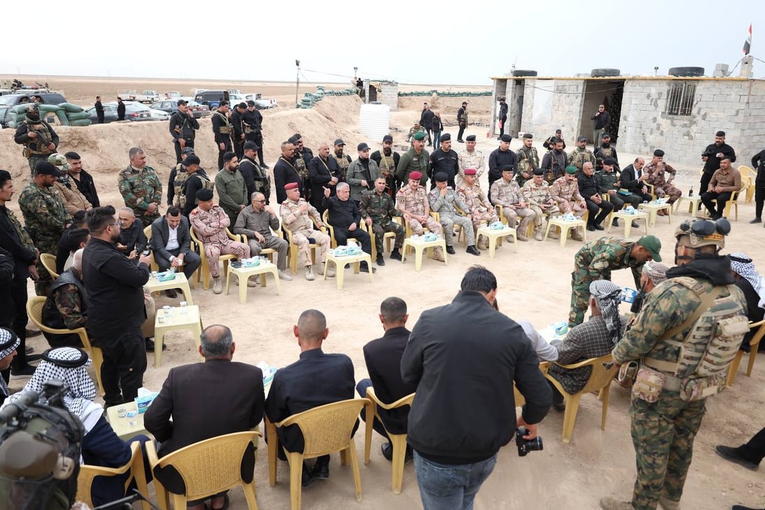 صور: هادي العامري يرافق الجيش والحشد لتفقد حدود ديالى الإدارية