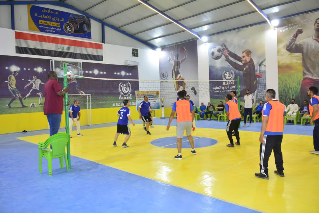 Ramadan volleyball tournament for teachers in Basra