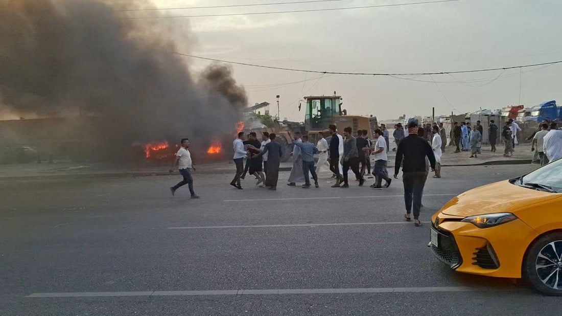 فاجعة في موكب زفاف وسط كركوك.. مصرع الأب حرقاً وإصابة زوجته وبناته بحادث سير