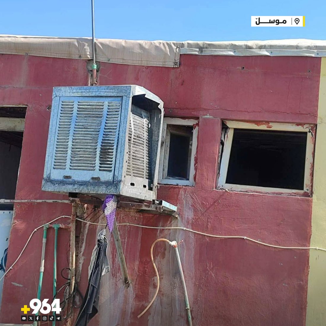 لە موسڵ؛ بە درۆن هێرش کرایە سەر بارەگایەکی حەشدی شەعبی