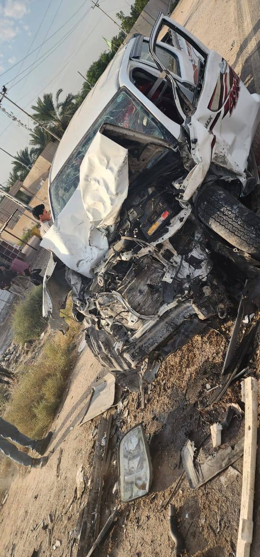 صور: اصطدام مروع بين “ملكة” و”بيك اب” يسفر عن مصرع شخصين وإصابة 4 شمالي البصرة
