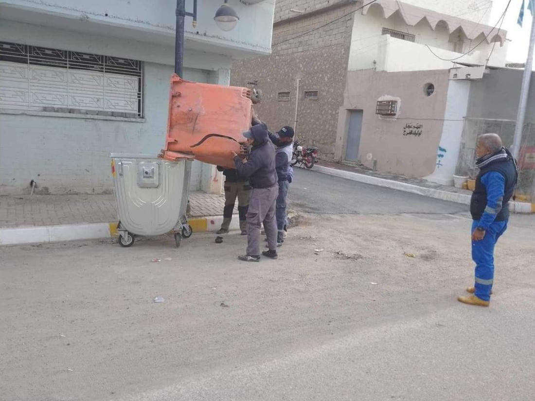 250 حاویەی گەورە بۆ شوێنە گەشتیەکانی خورماتوو دانرا