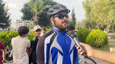 پەنجا پاسكیلسوار پێنج كیلۆمەتر سوڕانەوە