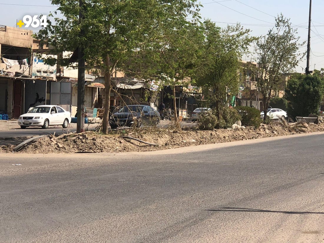 صور من العمل في حي الجهاد: الشارع سيكون مختلفاً.. أرصفة مقرنص وأشجار خريفية