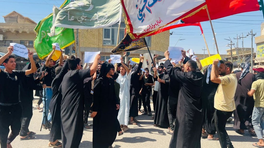 صور: تظاهرات في سوق الشيوخ للمطالبة بالخدمات.. الأمراض انتشرت