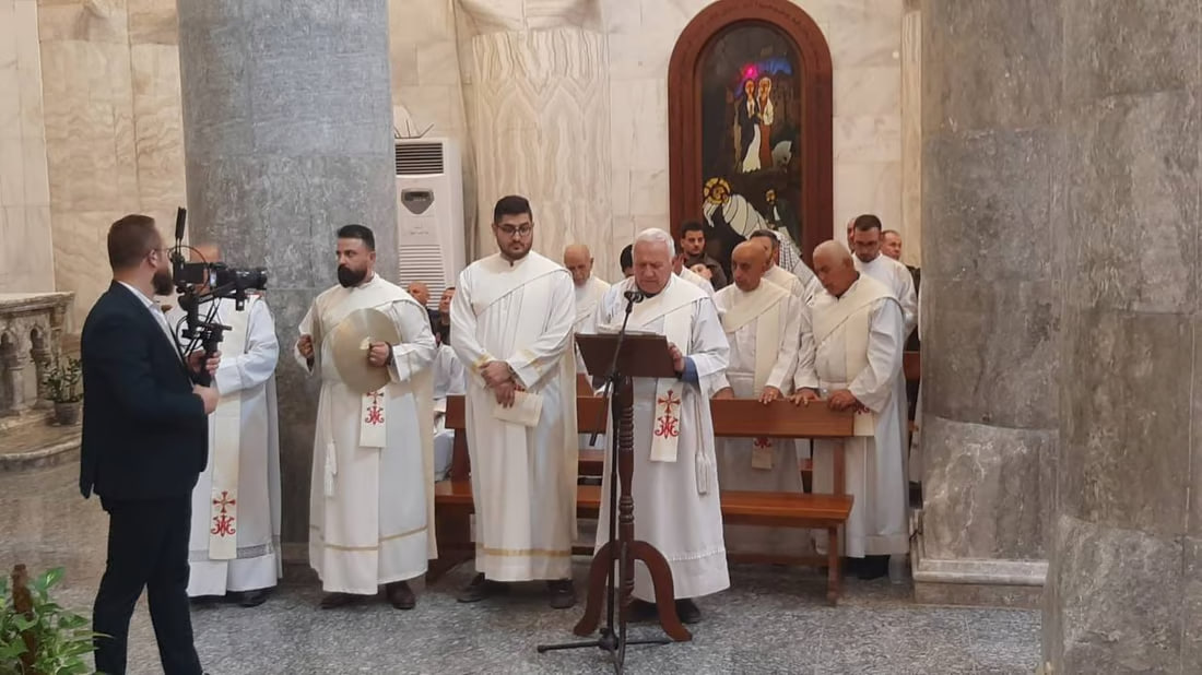 Photos: New Year’s eve mass in Hamdaniya