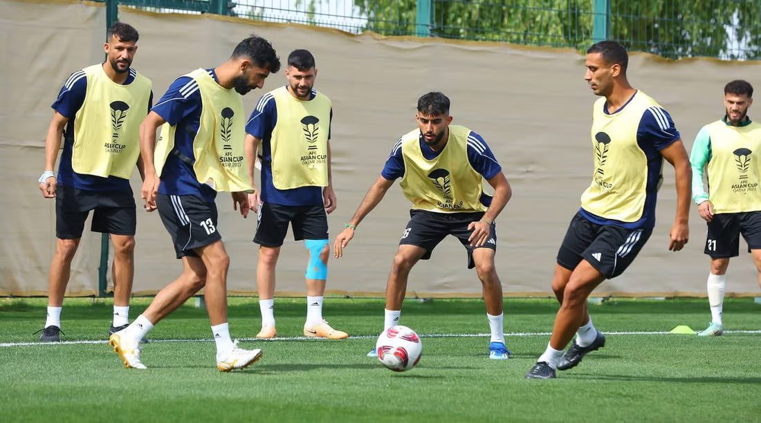 Photos: Iraqi football team gears up for Asian Cup round of 16