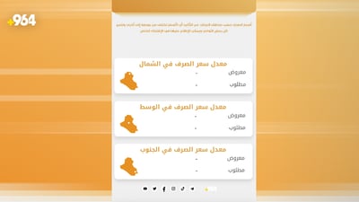 سەرجەم ئەپڵیکەیشن و گرووپەکانی خستنەڕووی دۆلار لە عێراق راگیران