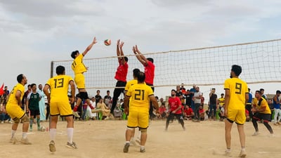 نهائي كرة طائرة مثير في ربيعة.. الجمهور دخل الملعب بعد الهدف الحاسم (فيديو)