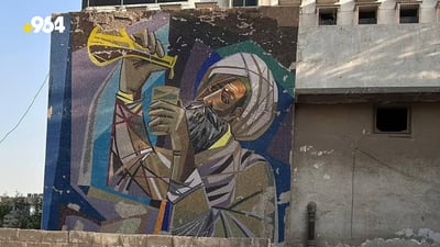 Neglect threatens historic mural of Ibn Sinna in Baghdad