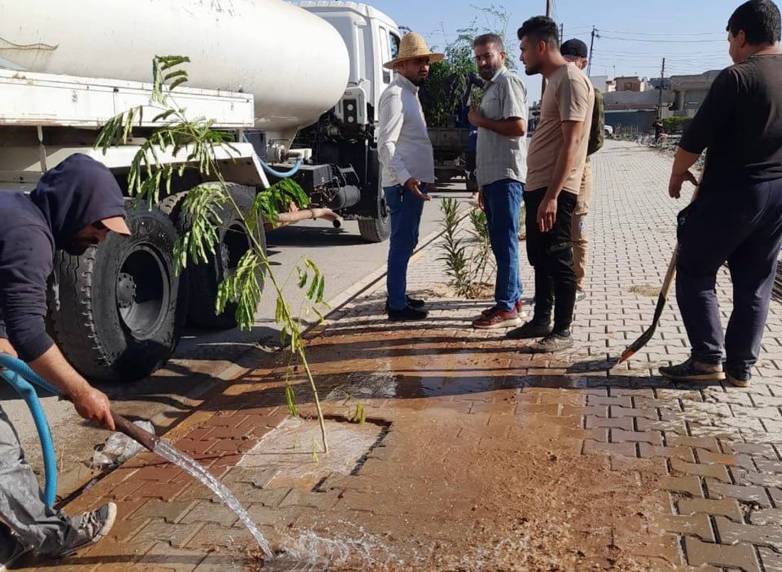 داقوق: حملة زراعة بدأت من “الثقلين” وحي الموظفين ولن تتوقف (صور)