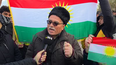 لە شارەزووریش هاوڵاتیان و چالاکوانان بۆ پاڵپشتی لە رۆژئاوا هاتوونەتە سەر شەقام