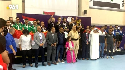 طاولة العراق تحصد 6 أوسمة في منافسات الفرق.. الفردي والزوجي تنطلق غداً (صور)