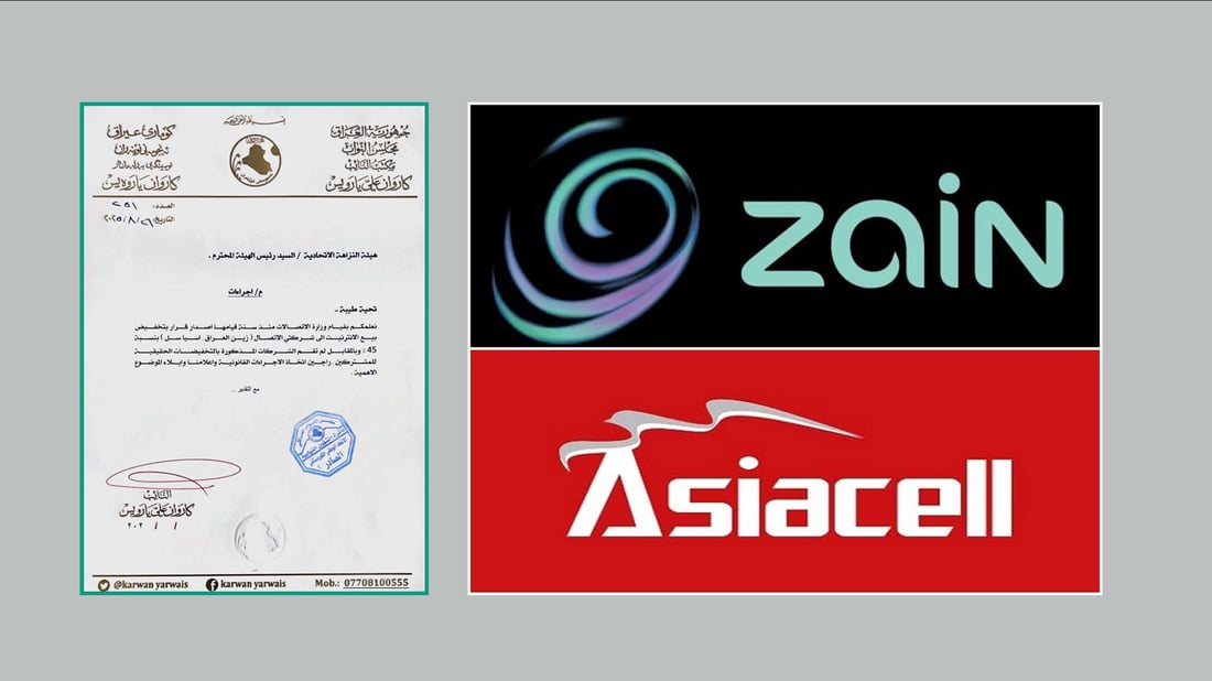 داوا كراوه‌ دۆسیەی لێکۆلینەوە لەسەر کۆمپانیاکانی زین و ئاسیا و وەزیری پەیوەندییکردنی عێراق بكاته‌وه‌