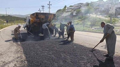 بە قیر چاڵ و چۆڵی شەقامەکانی سلێمانی پڕدەکرێنەوە