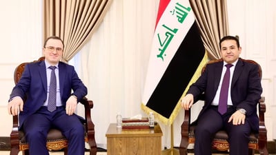 Iraqi national security advisor discusses counter-terrorism cooperation with Russian ambassador
