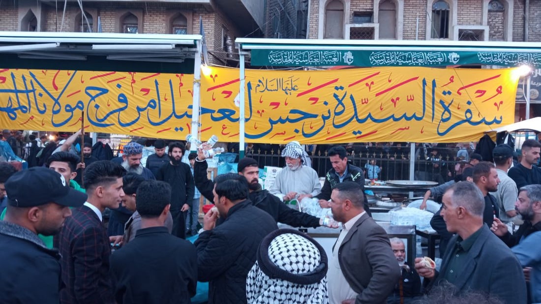 صور من شعبانية كربلاء اليوم: المدينة القديمة امتلأت والطعام في كل مكان