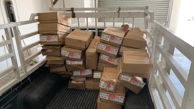 لە رانیە 91 کارتون سنگی مریشکی بەستوو دەستی بەسەرداگیرا